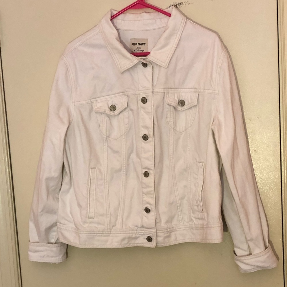 Old Navy White Jean jacket